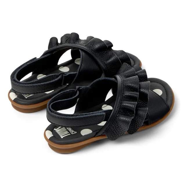 Sandalias derechas | Negro