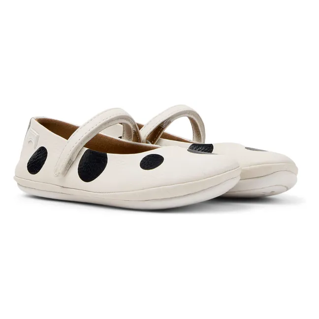 Ballerine Right Pois | Bianco