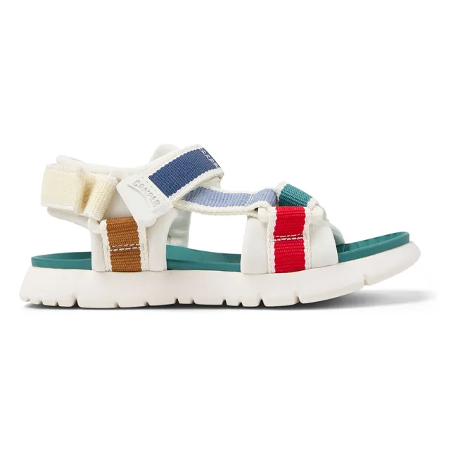 Oruga Colorblock sandals | Turquoise