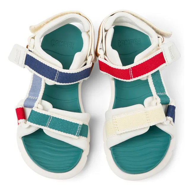 Oruga Colorblock sandals | Turquoise