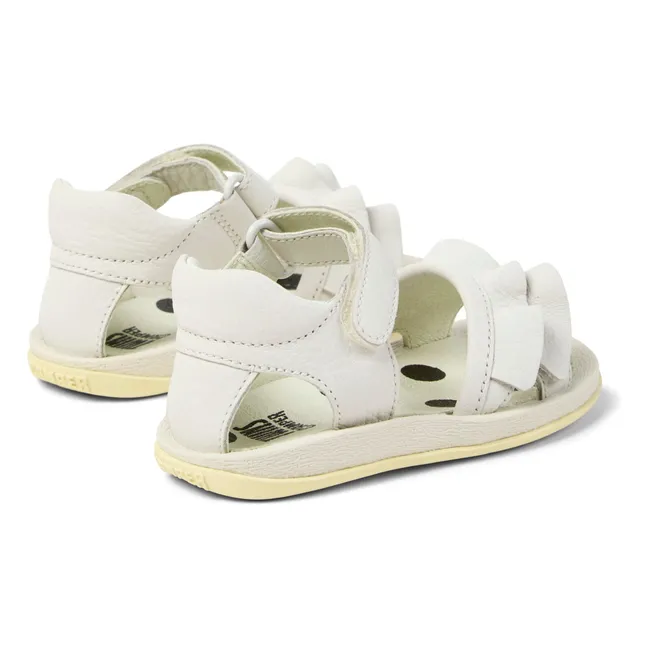 Sandalias de bebé con volantes Bicho | Blanco