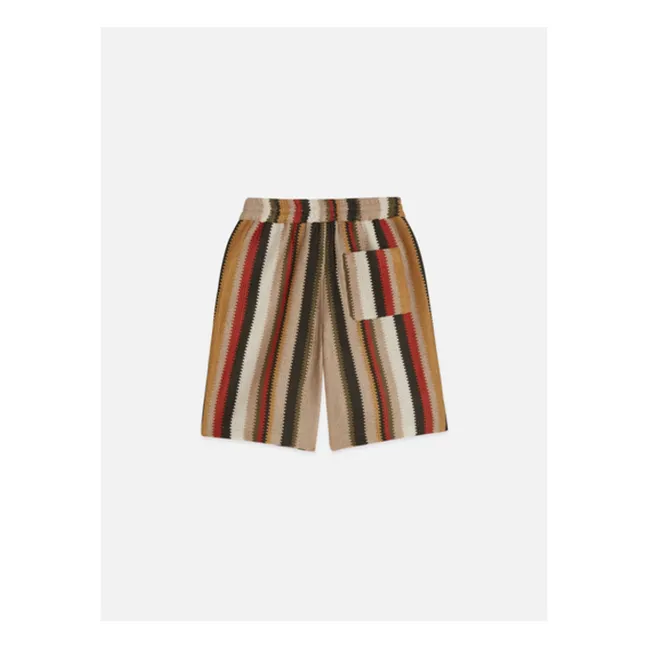 Striped shorts | Red