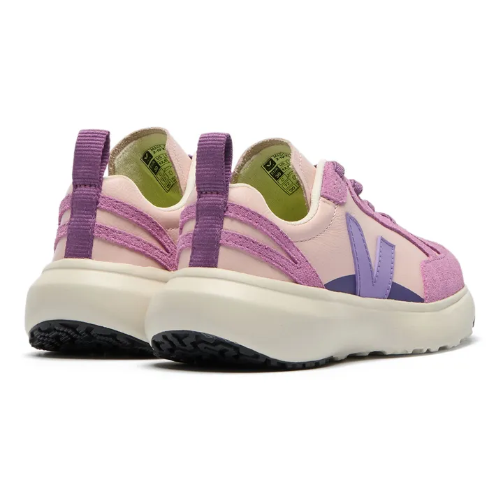 Zapatillas con cordones elásticos Pequeño canario Cuero claro O.T. | Rosa- Imagen del producto n°1