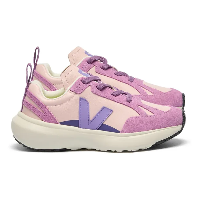 Zapatillas con cordones elásticos Pequeño canario Cuero claro O.T. | Rosa