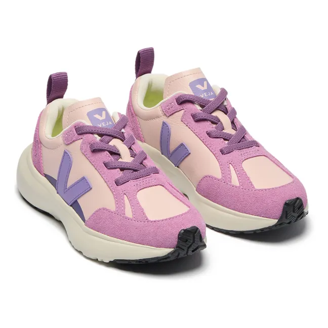 Sneakers con lacci elasticizzati Piccola pelle chiara canarino O.T. | Rosa