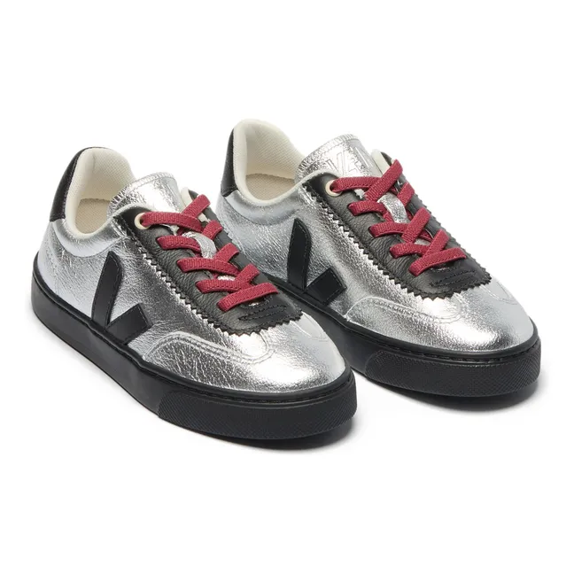 Veja x Jelly Mallow Small Volley Suede Lace-up Sneakers | Silver