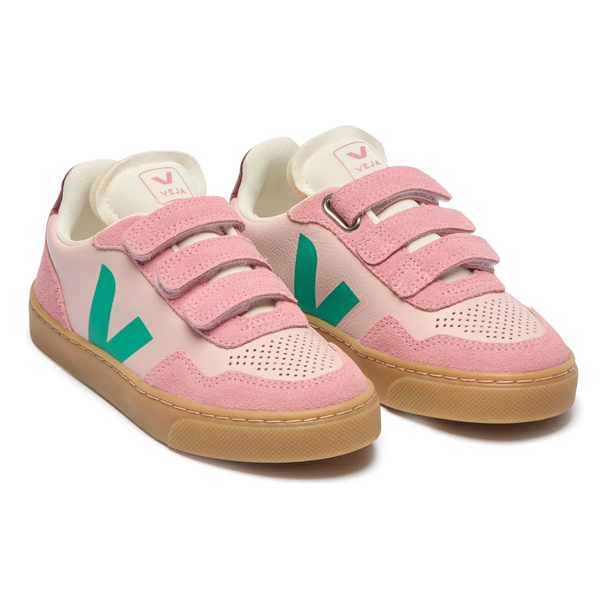 Baskets Scratchs Small V-90 Cuir O.T. | Rose- Image produit n°2