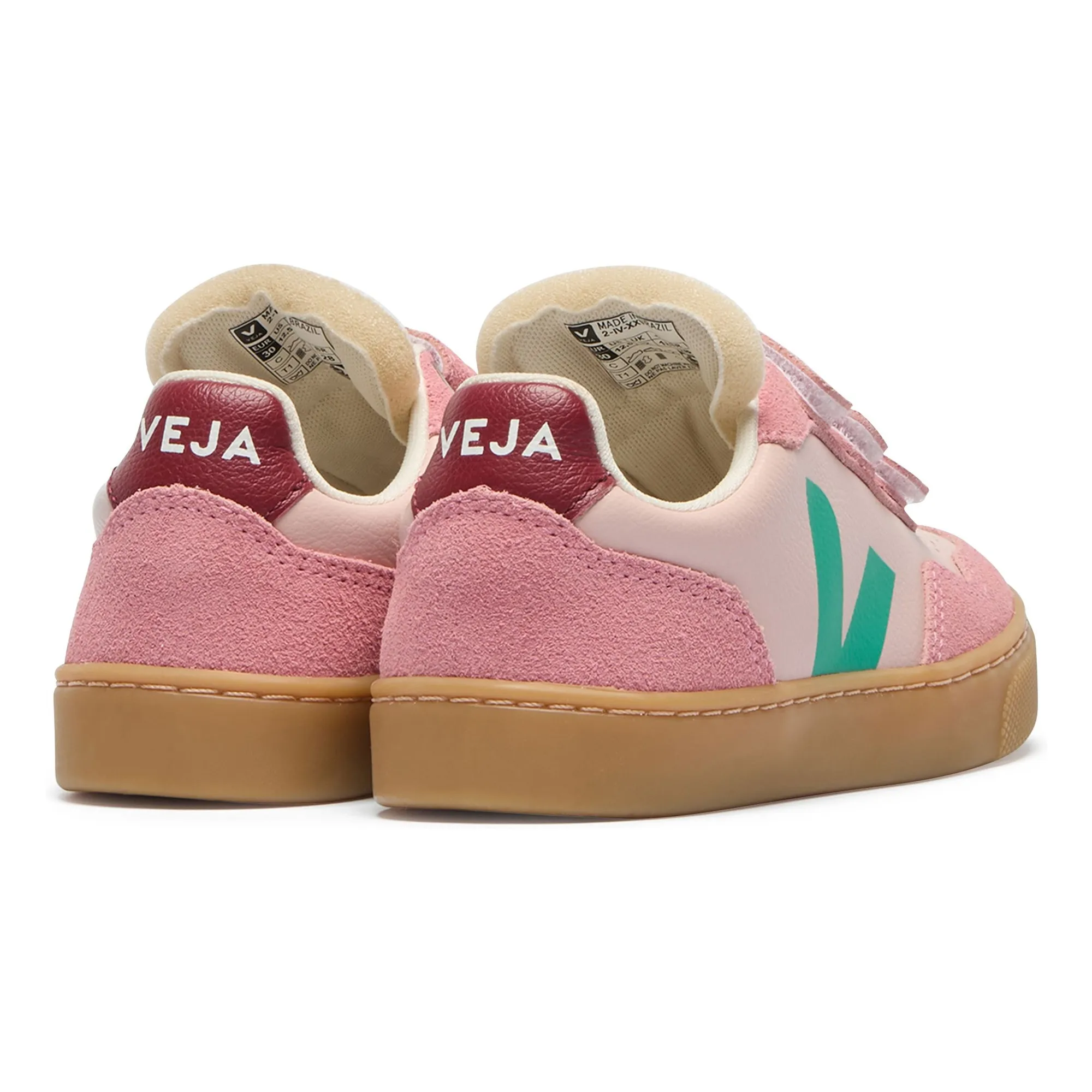 Baskets Scratchs Small V-90 Cuir O.T. | Rose- Image produit n°1