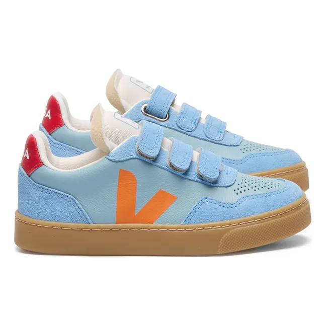 Scratch Sneakers Small V-90 Leather O.T. | Light Blue