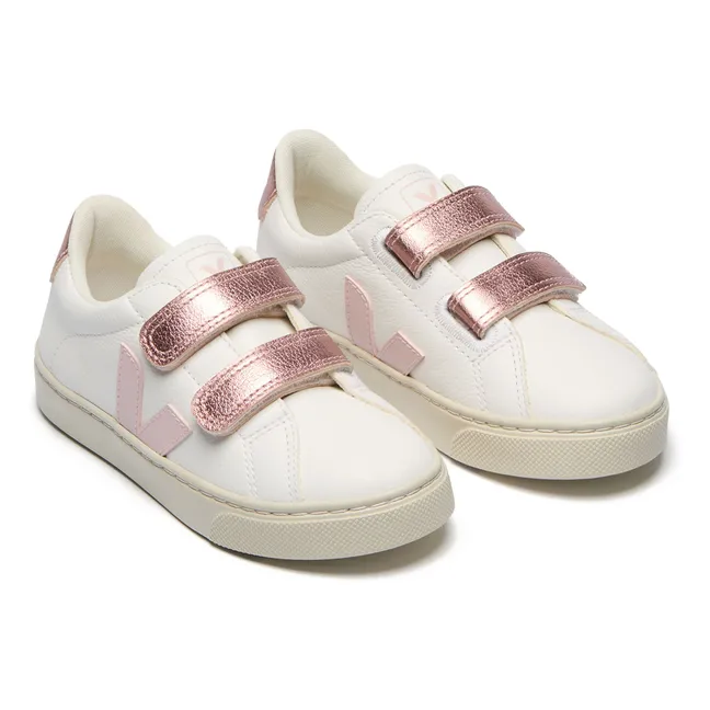 Esplar Leather Scratch Sneakers  | White