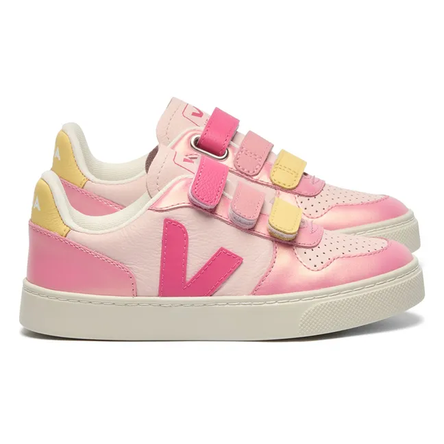 Pequeñas zapatillas de piel V-10  | Rosa