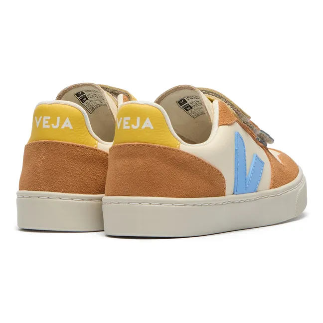 Baskets Scratchs Small V-10 Cuir  | Orange