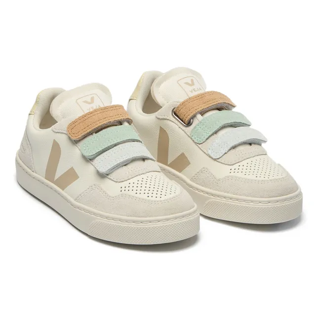 Baskets Scratchs Veja x Bonpoint Small V-90 Cuir O.T. | Gris