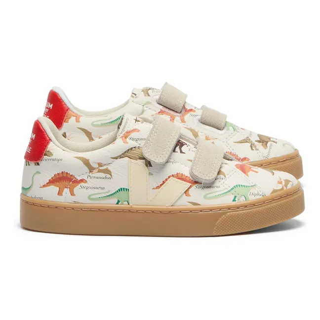 Veja x Museum Small Esplar Dinosaurs Leather Scratch Sneakers | White