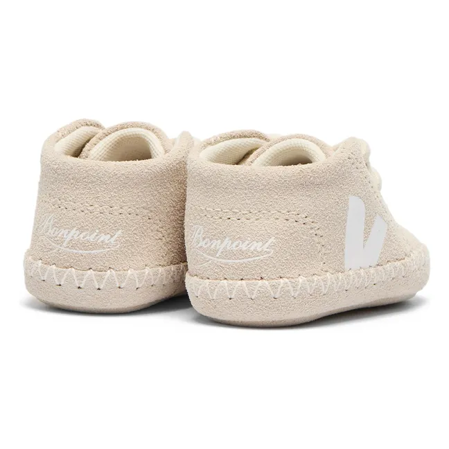 Baskets Lacets Elastiqués Veja x Bonpoint Baby Suede  | Sable