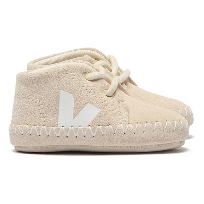 Baskets Lacets Elastiqués Veja x Bonpoint Baby Suede  | Sable
