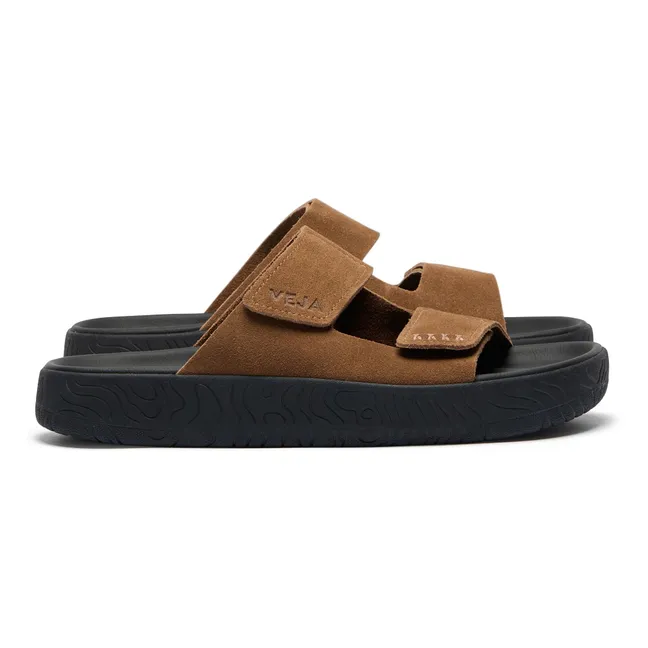 Sandali Etna in pelle scamosciata | Marrone