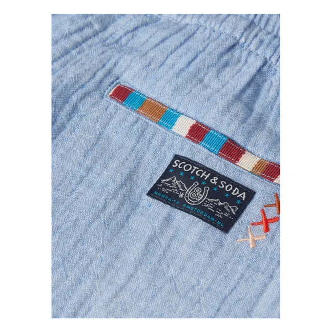 Short Chambray | Bleu Clair