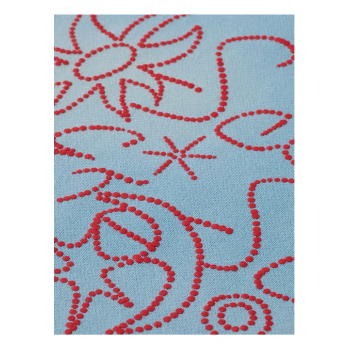 Sudadera con capucha lavada de algodón orgánico  | Azul Cielo- Imagen del producto n°1