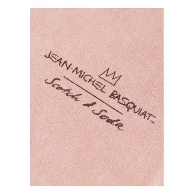 Basquiat Artwork T-shirt | Pale Pink