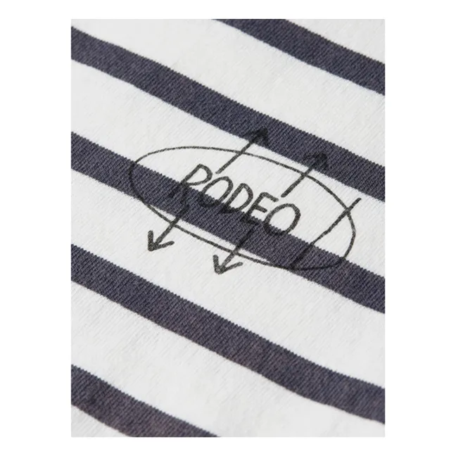 T-shirt Basquiat Breton Rayé | Bleu marine