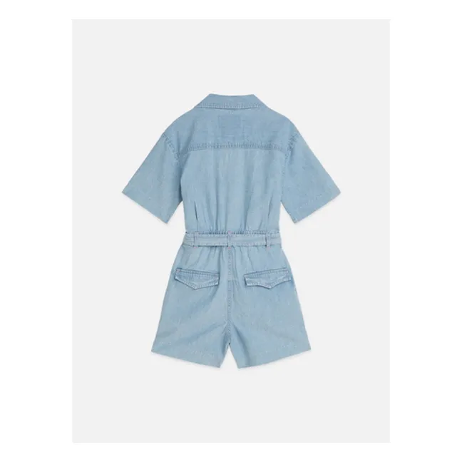 Combishort Chambray | Bleu Clair