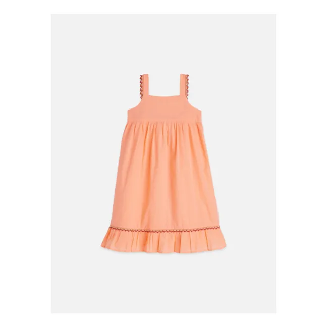 Robe Volants Sans Manches | Corail