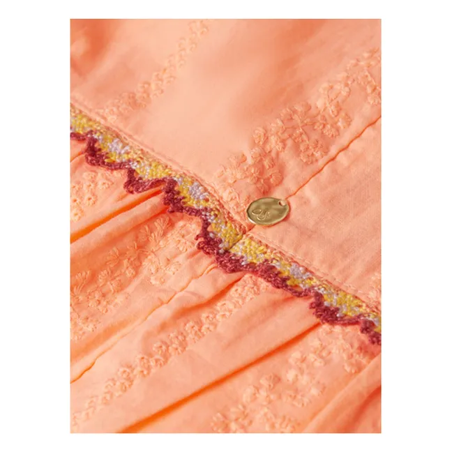 Vestido de volantes sin mangas | Coral