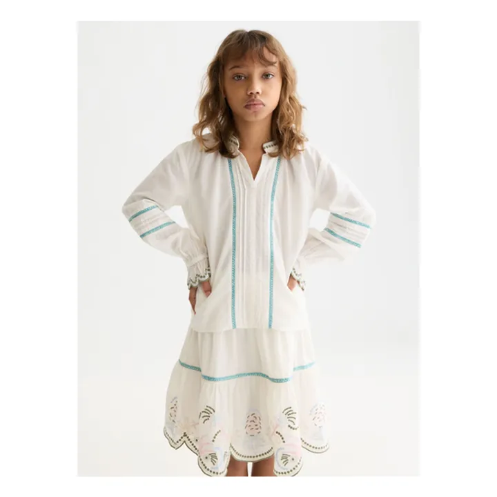 Blusa bordada | Crudo- Imagen del producto n°5