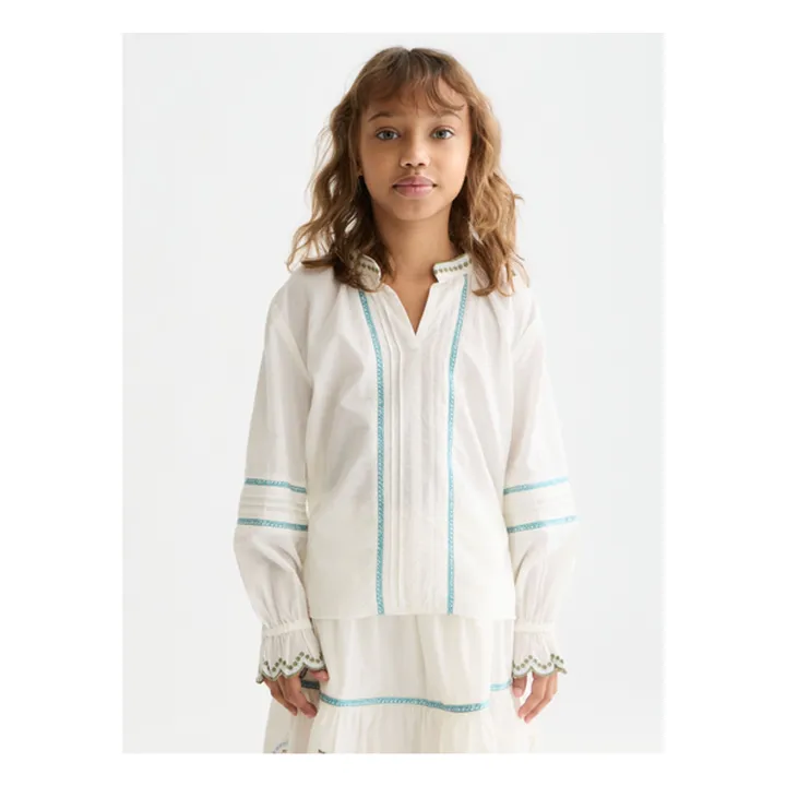 Blusa bordada | Crudo- Imagen del producto n°1