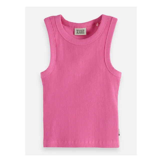 Ribbed Tank Top | Pink