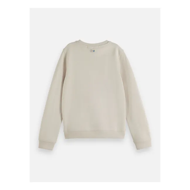 Sweat Artwork Starry Skies Coton Bio  | Ecru