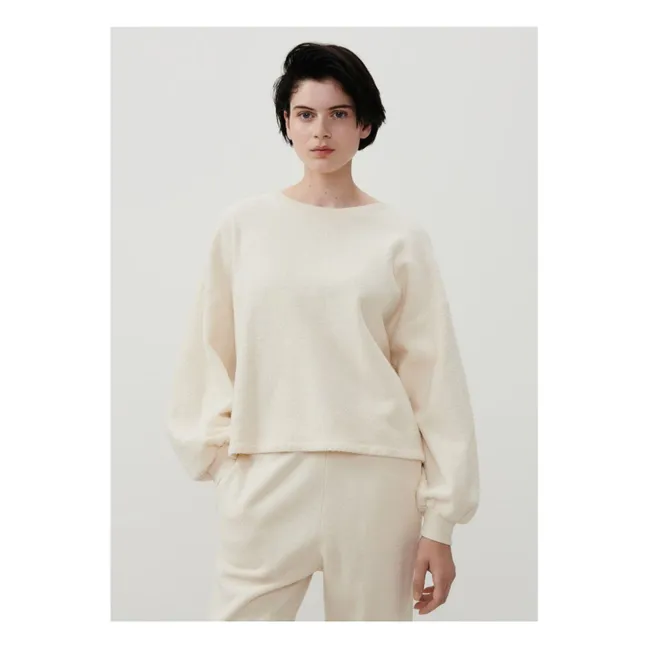 Sudadera de algodón orgánico Bobypark | Crudo