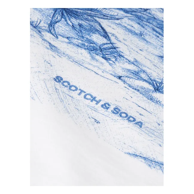 Camiseta Artwork Midnight Desert | Blanco