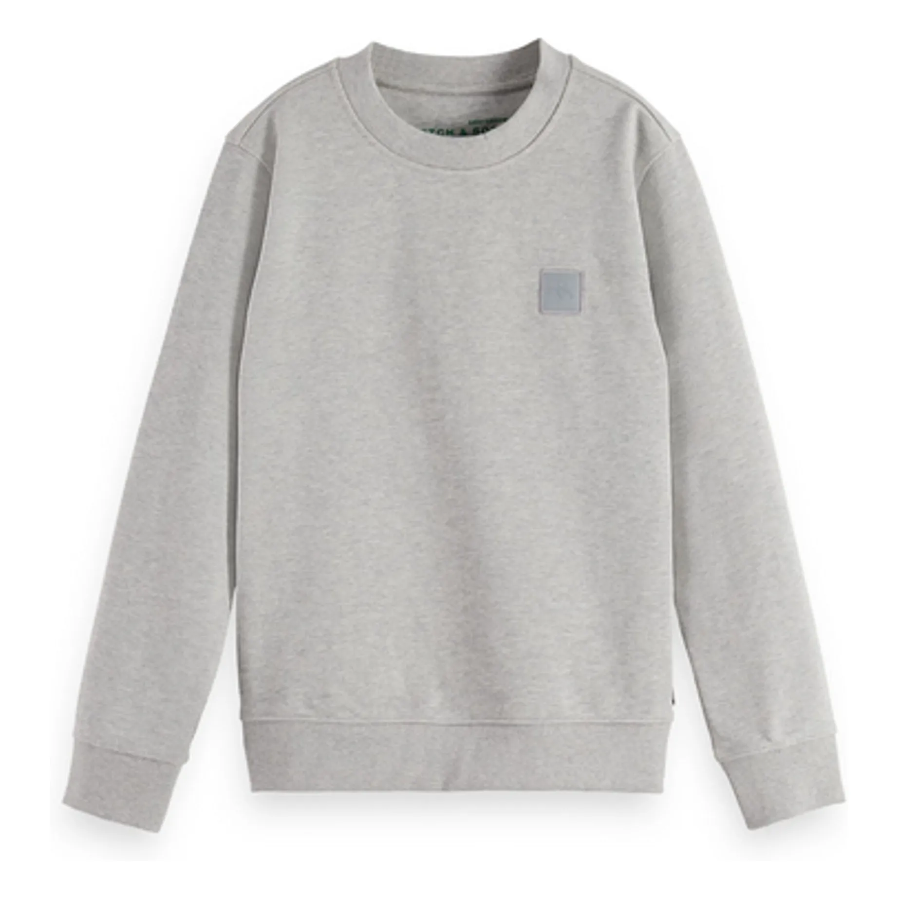 Scotch & Soda Heather Grey Sweat Logo Badge