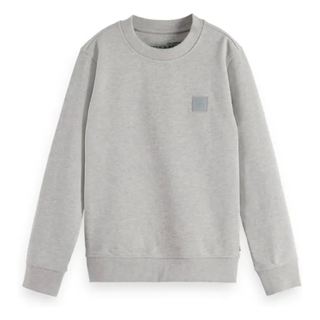 Sweat Logo Badge | Grau Meliert