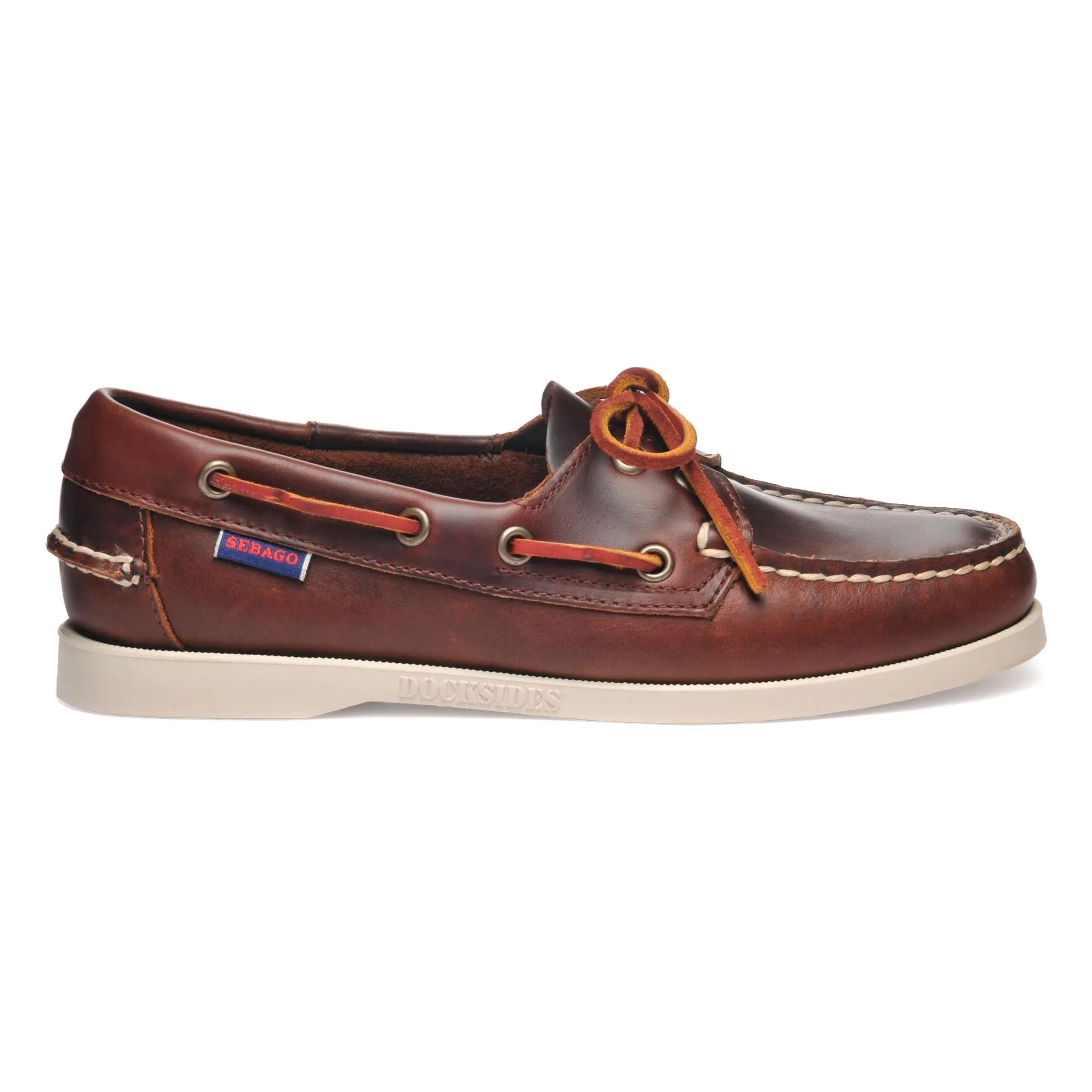 Sebago Brown Docksides Portland Waxed Loafers