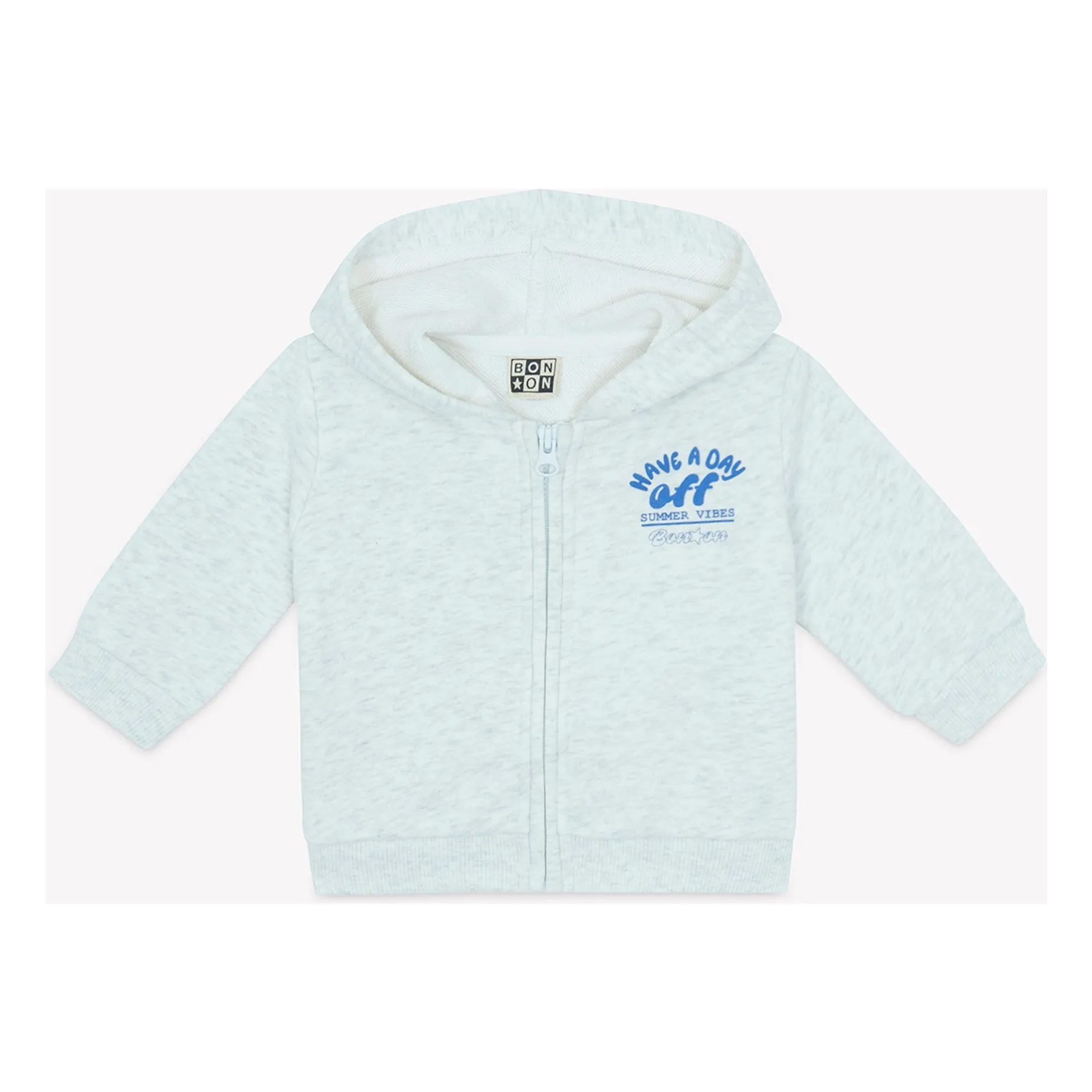 Sweat Capuche Chiné Lu Dayoff | Gris- Image produit n°3