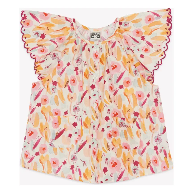 Blusa Nuage Fleurie | Crudo