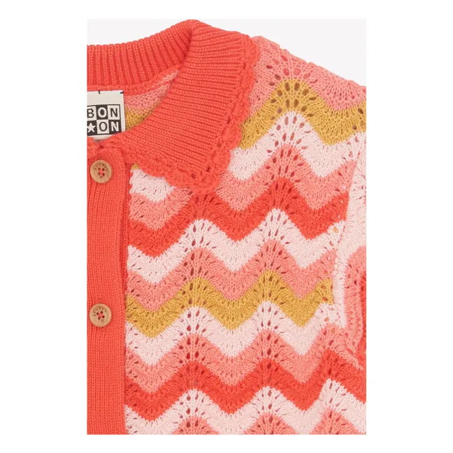 Camisa Ninon con cuello de ganchillo | Coral