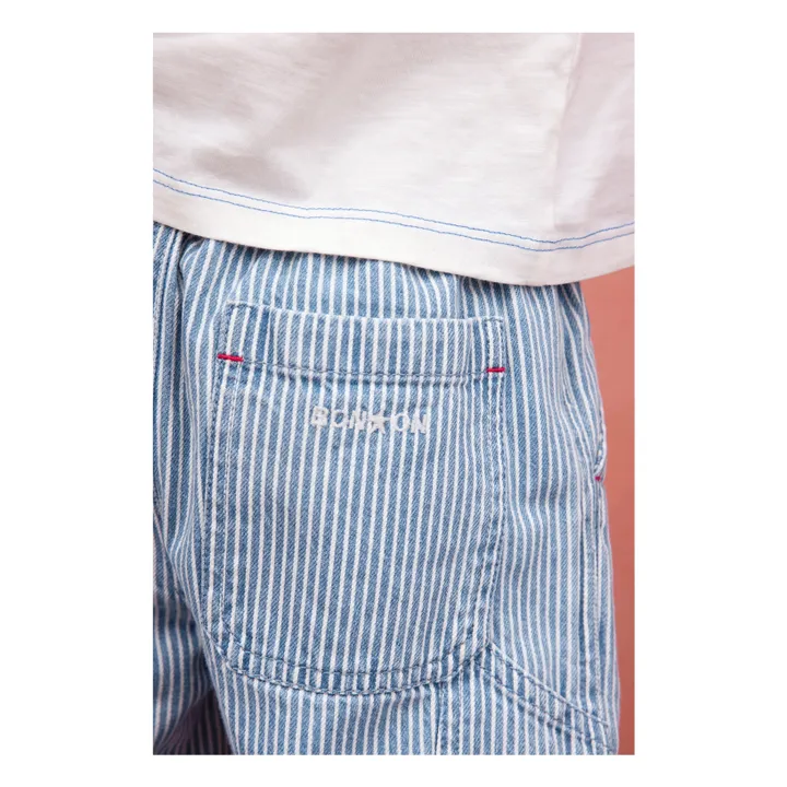 Pantalones de rayas Letto | Azul- Imagen del producto n°7
