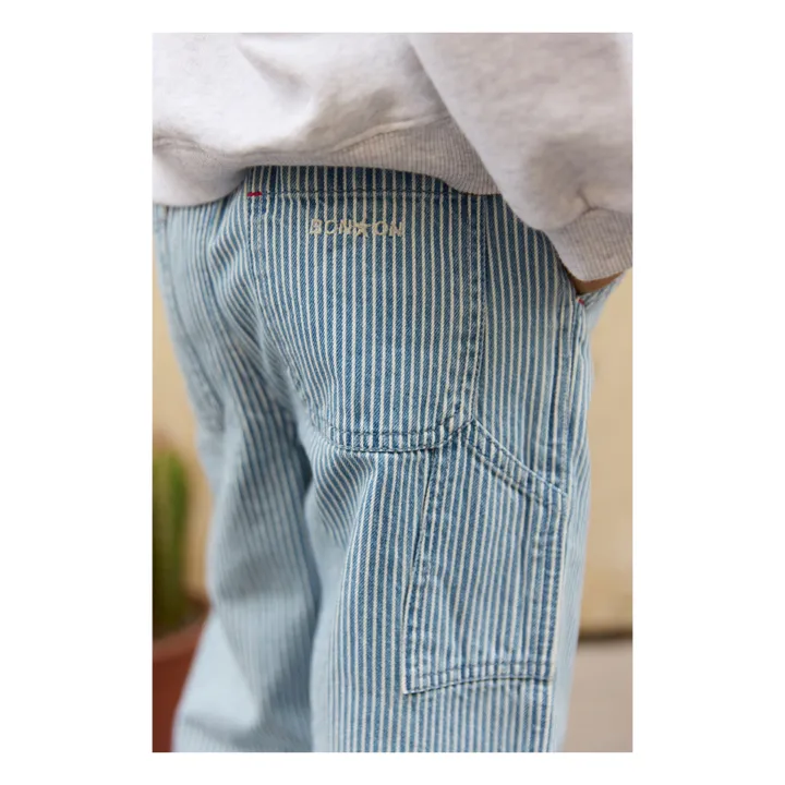 Pantalones de rayas Letto | Azul- Imagen del producto n°6