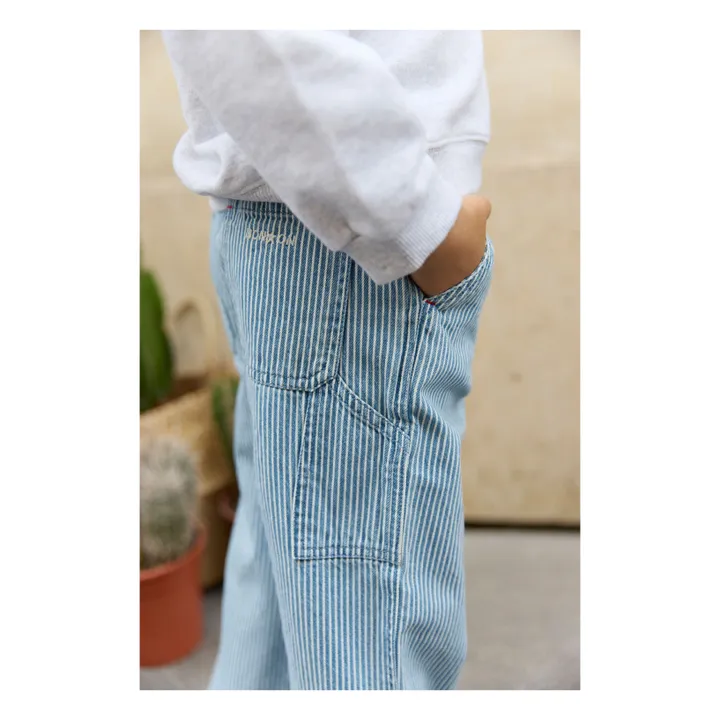 Pantalones de rayas Letto | Azul- Imagen del producto n°5
