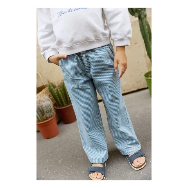 Pantalones de rayas Letto | Azul