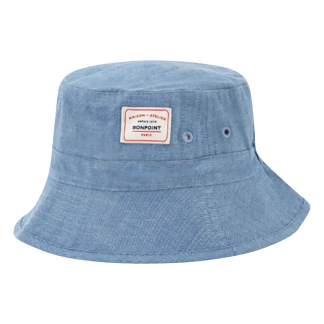 Chapeau Piob Chambray Coton Bio | Bleu