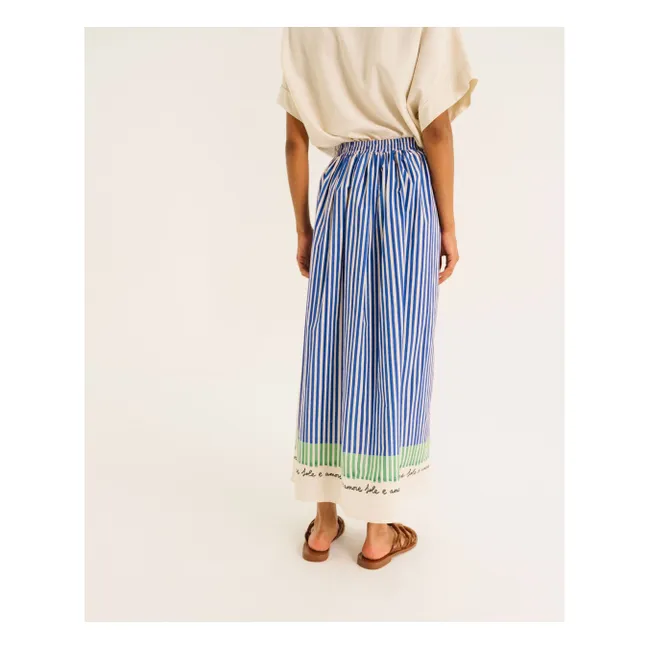 Christie Stripes Skirt | Blue
