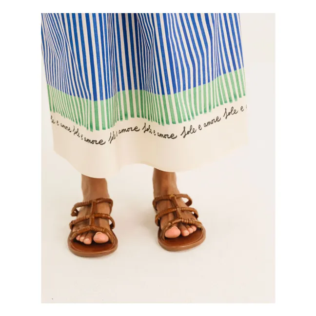 Christie Stripes Skirt | Blue