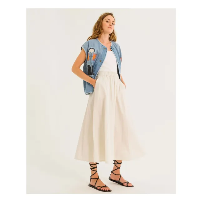 Edel Sleeveless Denim Jacket | Blue