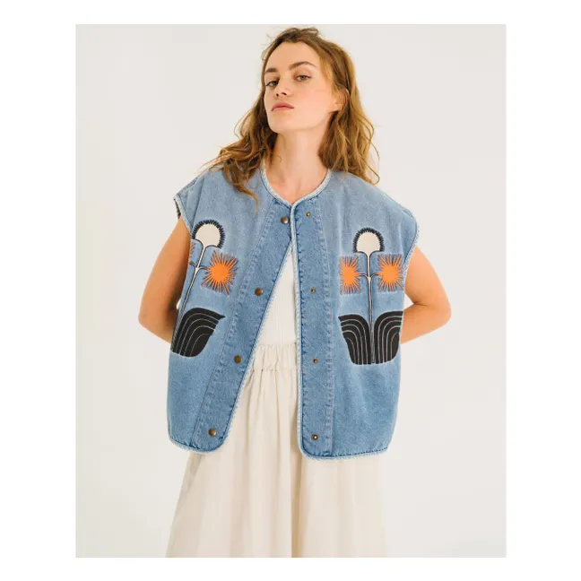Veste Sans Manches Denim Edel | Bleu