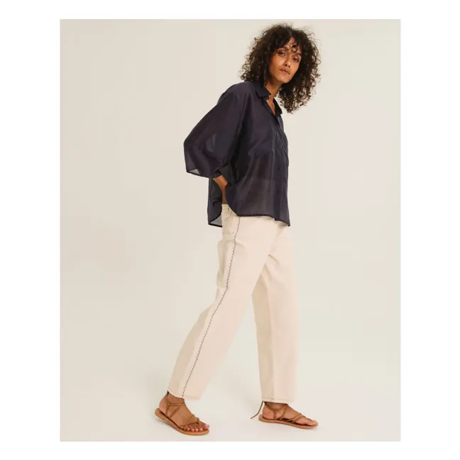 Eather shirt | Midnight blue